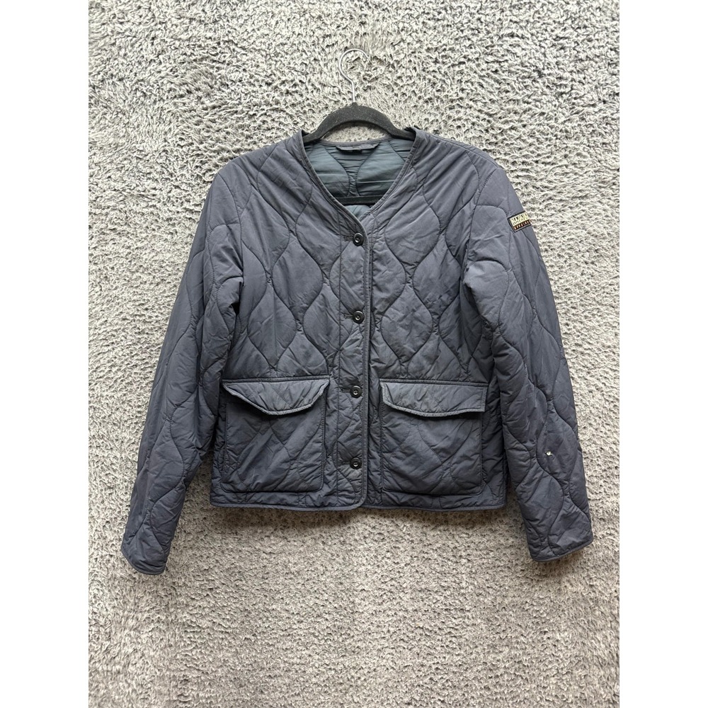 Napapijri Geographic A-Weather Quilted Liner Jacket Black Womens Size S